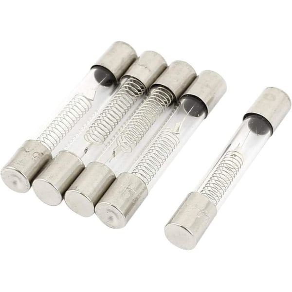 Säkring - 5KV Mikrovågsugn - Glasrörssäkring 6 mm x 40 mm (5-pack, 0,8A)