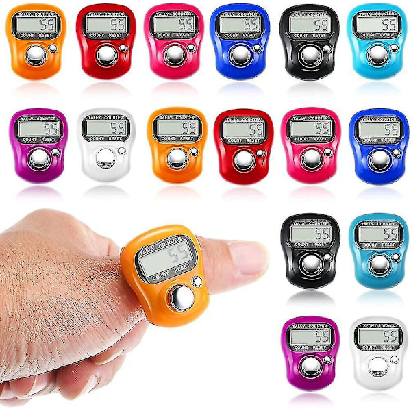 Fingerring Digital Tasbeeh Tasbih Räknare Timer Religiös Stickning Varvräknare