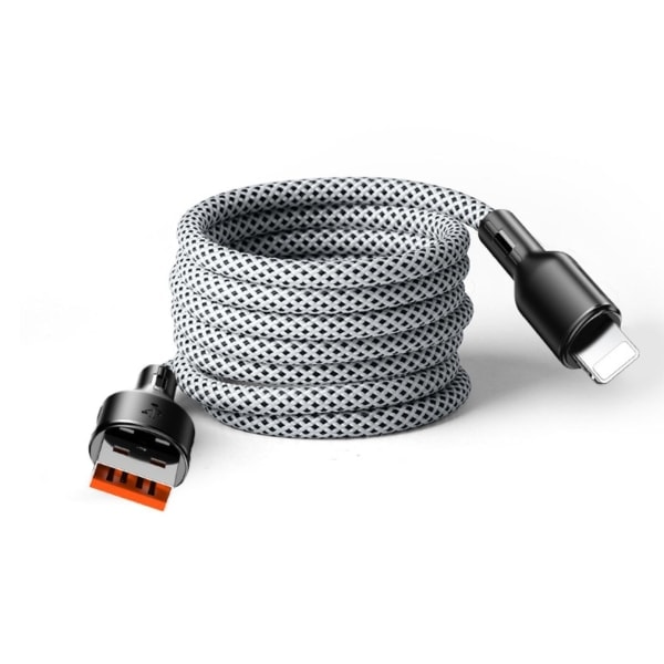 MagnoLoop – Smart Magnetisk Laddkabel Vit USB Lightning