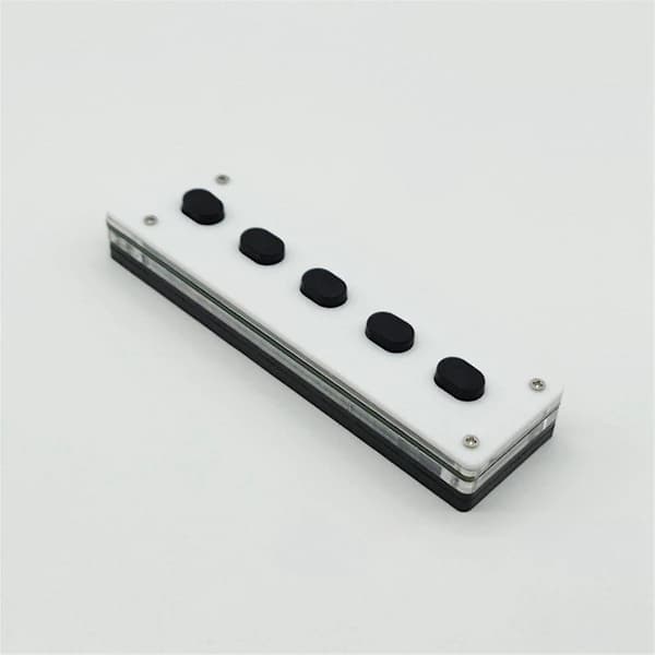 Tyst Silikon Bluetooth Anpassningsbart Programmerings Makrotangentbord 5 Tangenter Macropad Kopiera Klistra In USB-Tangentbord, B