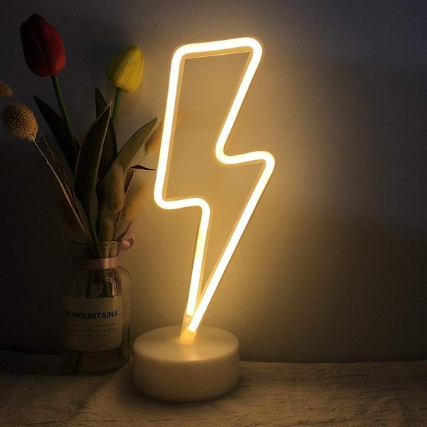 LED-blinkende skilteformet dekorationslampe varm hvid