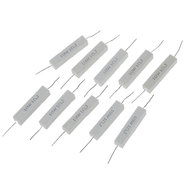 TS-10 kpl lankaeristeinen keraaminen sementtivastus 1 Ohm 5% 10w Watti