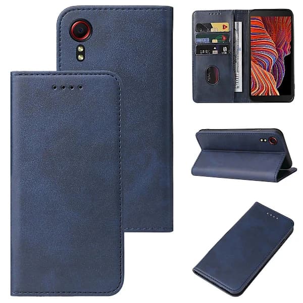Magnetiskt stängbart läderfodral för Samsung Galaxy Xcover 5