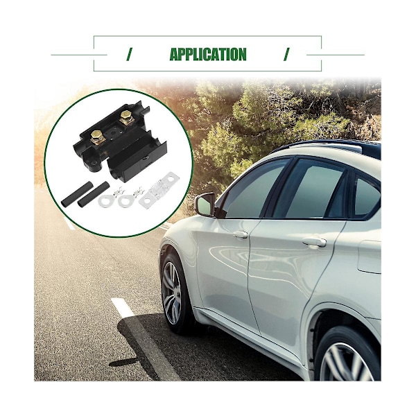 TS-Ans Sikringsholder Kit Til Dobbelt Batterisystem, Sikringsholder, Rørterminaler, Forskåret Krympeflex