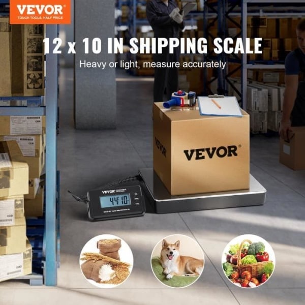 Digital pakkevekt - VEVOR - Industriell postvekt 200 kg Presisjon 50 g