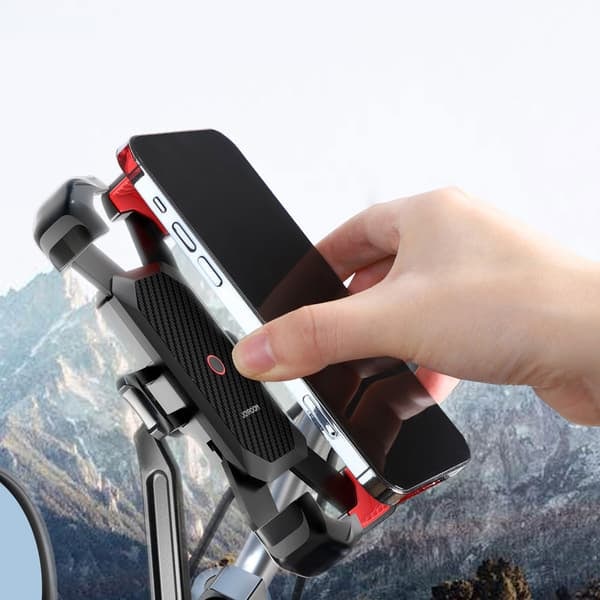 TS-Joyroom Mobilholder til motorcykel - Sort