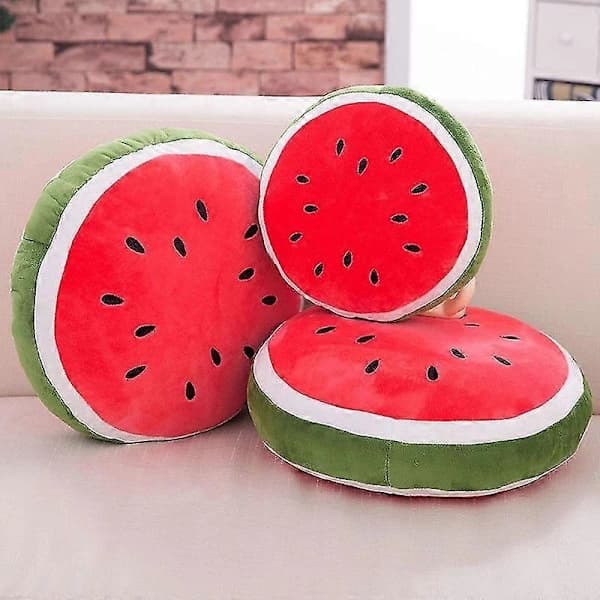 Watermelon Pillow Fluffy Watermelon Plush Soft Toy Gift 30cm