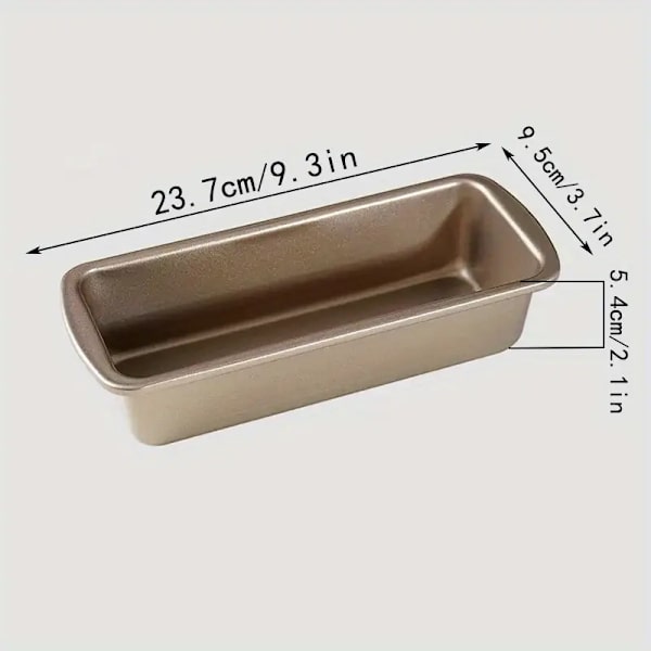 tsts--1 stk., Nonstick-brødform, brødform til brødbagning, bageforme til brød, toastform, rektangulær bageplade til ovnbagning af kager M