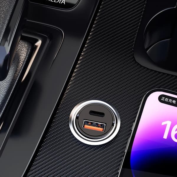 TS-Dudao USB Billader med 1xUSB og 1xUSB-C 48W QC PD