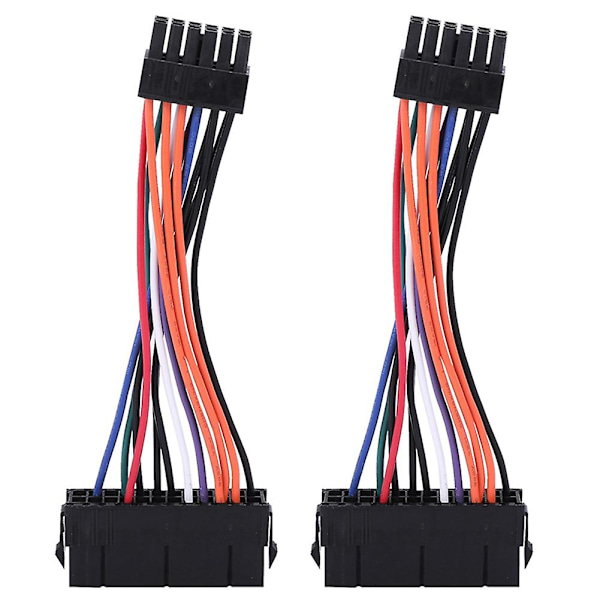TS-2x Psu Atx 24pin Naaras - 12pin Uros Virtalähde Suojattu Kaapeli Johto 18awg Johto Acer Q87h3-am:lle