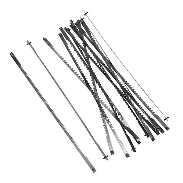 TS-36st Scrollsågblad 127mm Kolstål Lövsågsblad Med Kryssstift 15/18/24 Tänder Standard Fi