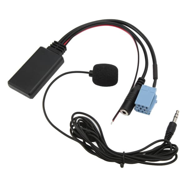 Bluetooth 5.0 AUX-IN Cable 3.5mm Plug ISO 8-Pin 7 607 897 093 Hands-Free Microphone Replacement for Bora for Blaupunkt 0.1