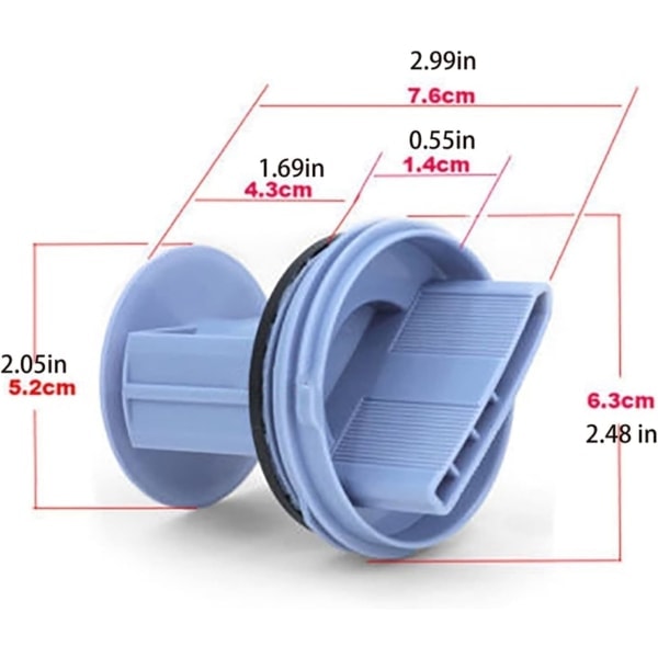 Avløpsplugg for Siemens, Bosch Wm1095/1065 Wd7205 vaskemaskin