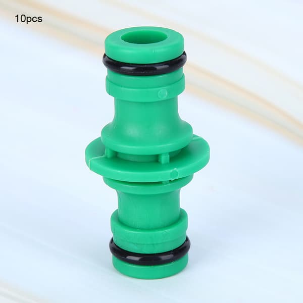 10 Pcs Straight Hose Connector Quick Connectors Garden Irrigation Water Pipe Joint Tool 0.6