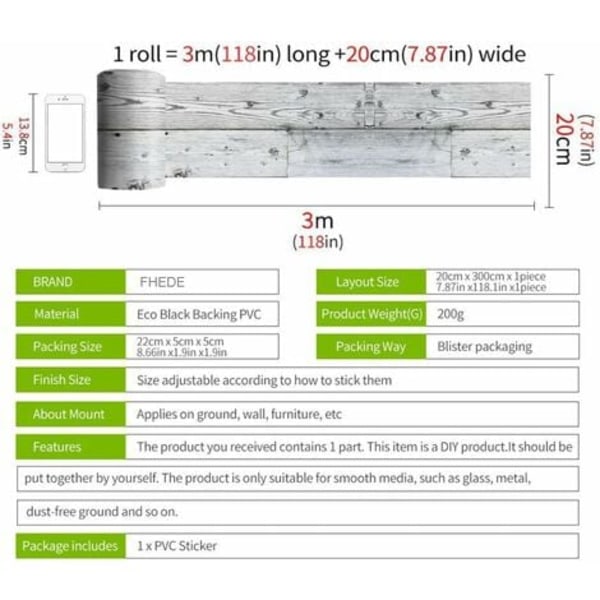 TS-DIY PVC-itseliimautuva laatta, vedenpitävä lattialaattakuvio keittiön, lattian ja kylpyhuoneen sisustamiseen