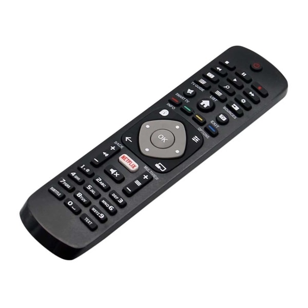 Fjernbetjening Philips Smart TV med Netflix - Universal sort - Perfekt sort