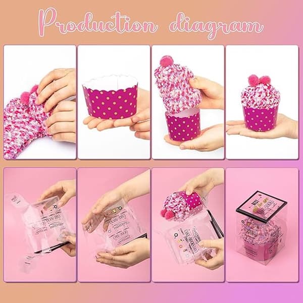 DIY Presentstrumpor för kvinnor, 3 par (röd, rosa, lila), plyschiga vintertofflor med presentförpackning