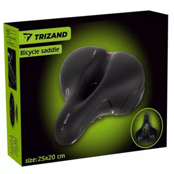 Cykel sadel med LED-lys & Ventilation - Sadel til cykel