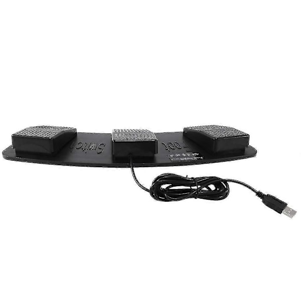 Fs3-p USB Trippel Fodpedal Kontroltangentbord Mus 3 Pedaler Simulerer Hvilken Tast Som Helst På Tastatur Com