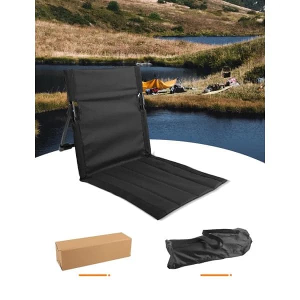 Foldbar strandstol, sammenklappelig, let, lav solstol