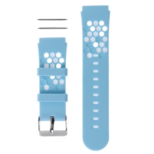 Justerbara silikonremmar för barns Smartwatch-rem Slitstarkt (2 st-blå/rosa)
