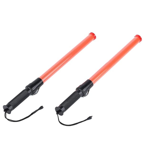2-pack 21 tum Signal Trafiksäkerhets LED-ljus Trafikdirigeringsstavar för Parkeringsguider