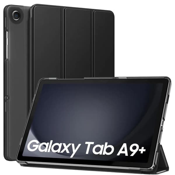 Samsung Galaxy Tab A9+ trifold case with stand - Black