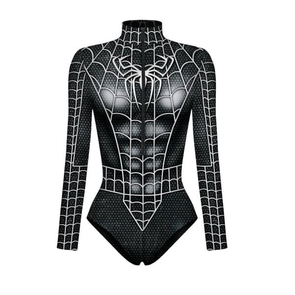 Uusi Super Sankari Cosplay Seksikäs Spiderman Puku Bodysuit Halloween Karnevaali Juhla Pukeutuminen Naisille D L
