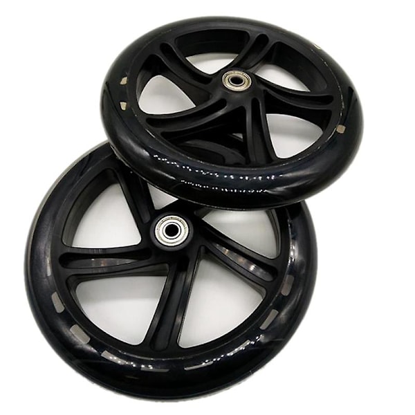 TS-2 Stycken Scooterhjul 200 Mm PU Material Hjul Tjocklek 30 Mm Abec-7 Lager Scootertillbehör