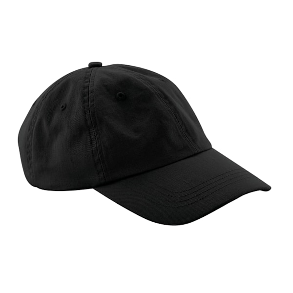 Beechfield 6 Panel Lav Profil Kasket One Size Sort Sort Black One Size