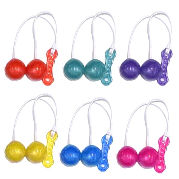 6 st Sinknap Små Boll ABS Leksak Ljudeffekt Intressant Hög Hastighet Rotation Säker Lindra Tråkighet Avkoppling Pro-clackers Boll - Slumpmässig Färg