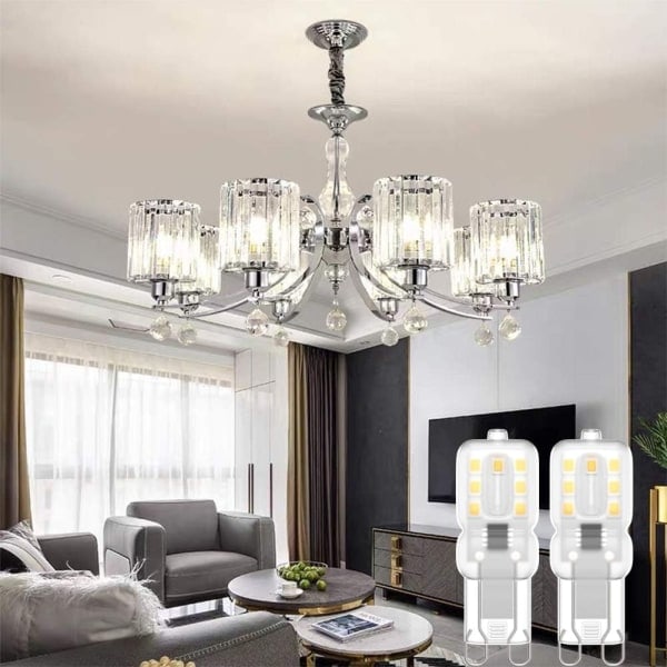 G9 LED-pære, 220V Naturhvid 6000-6500K 3W 8 Pak - Perfet