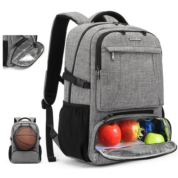 Coolbell Laptop Ryggsekk 15,6 Tommer Vesker Multifunksjonell Reise Lunsj Ryggsekk Med Isolert Rom / USB-Port Vanntett Vandring Basketba