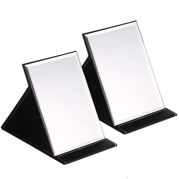 Fällbar resespegel, rektangulär, bärbar fickpegel, 17*12,2 cm, 2 st, röd black