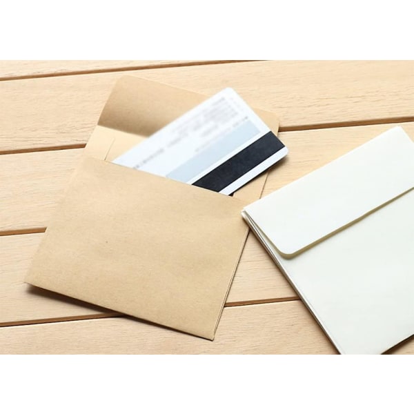 Små fyrkantiga kuvert Minikuvert Medlemskort (20st)