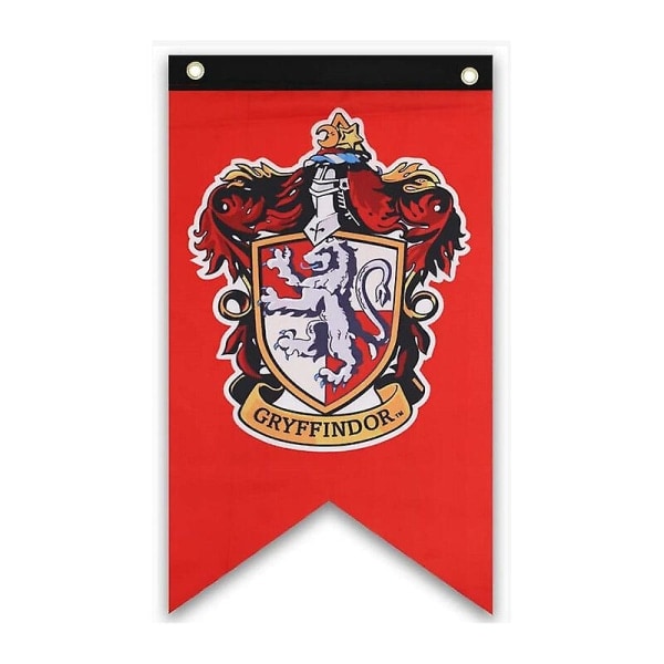 2024, Gryffindor Fødselsdagsfest Tilbehør College Harry Flag Banner Pojker Piger Børn Potter Halloween Dekoration 4stk 75*125 Cm