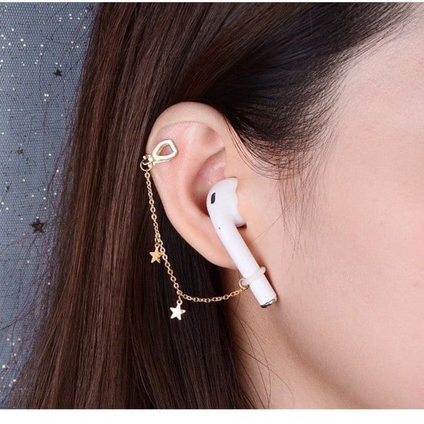 2 Par Mode Anti-tabte Øreringe Telefontilbehør Øreringe til Airpods, Dame Temperament Øreringe - Perfet
