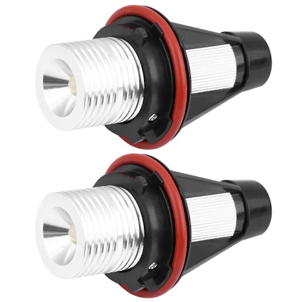 2 stk. Bil Lysstærk 6000K 5W Angel Eyes LED Lampe til E60 E61 E39 E53