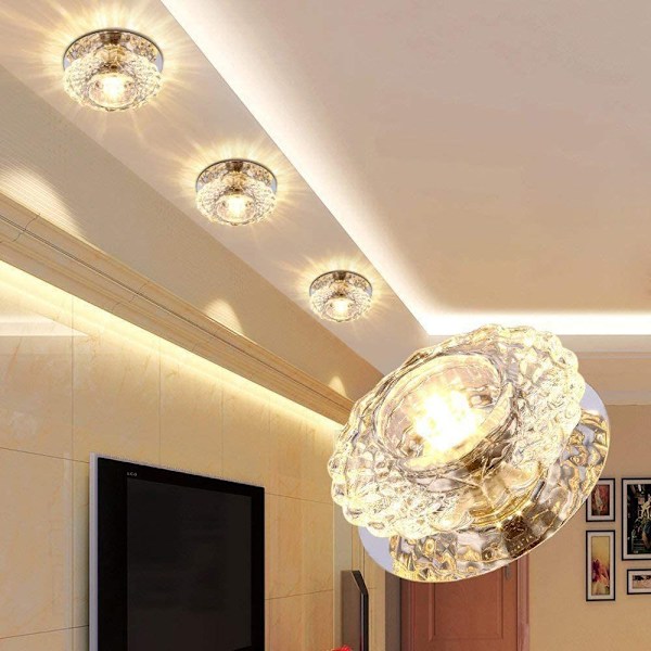 LED-kattovalaisin kristallilasivalaisin valaistus tyyli 1