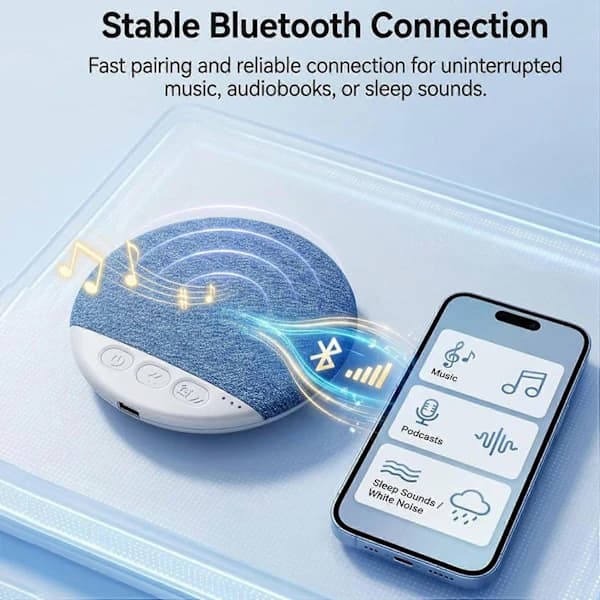 3 STK Under Pude Sovehøjttaler Bluetooth 5.4, Timer Hvid Støj HiFi Stereo Lyd til Søvn, Pink Grøn Blå Rosa grön blå