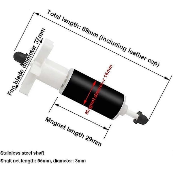 Starlight-lay Z Spa Varmvattenbad Pump Impeller/Rotor E02 Fix ,(69mm)-Perfekt