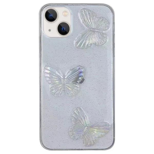 Fjäril TPU-deksel for iPhone 15 Plus