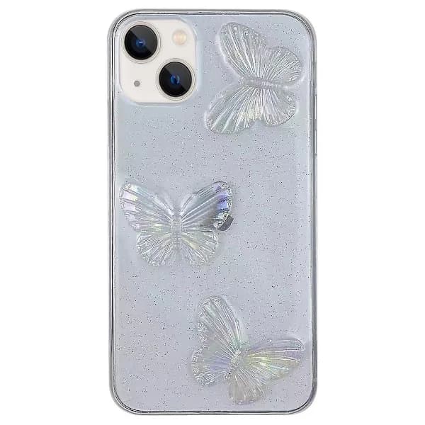 Fjäril TPU-kuori iPhone 15 Plus -puhelimelle