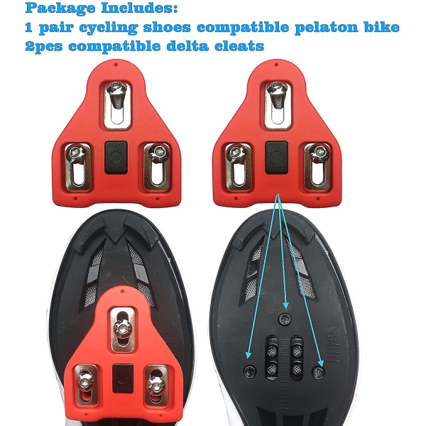 Nya skor för män och kvinnor utomhusfritid olåsta landsvägscykel mountainbike ridskor Cykelskor med anti-sladd set green 46