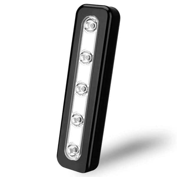 TS-Sort spotlight med 5 LED-pærer og touchfunktion