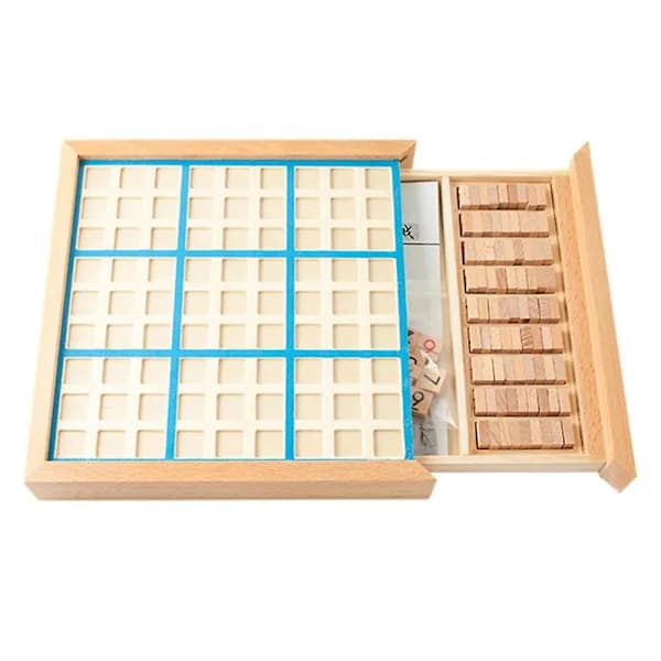 Träpusselbräda för Sudoku, Träsudokuspelsset