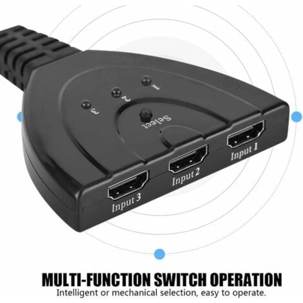 TS-HDMI Audio Konverter Videoväxlare 1080P Konverteringskabel för HDMI 3-i-1 Split Signal Adapter Utgång (50cm)
