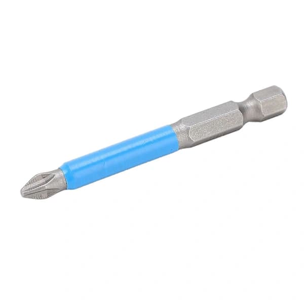 10 stk 65 mm Krysskrujernbitssett PH2 Sklisikker Magnetisk Elektrisk Håndborbits