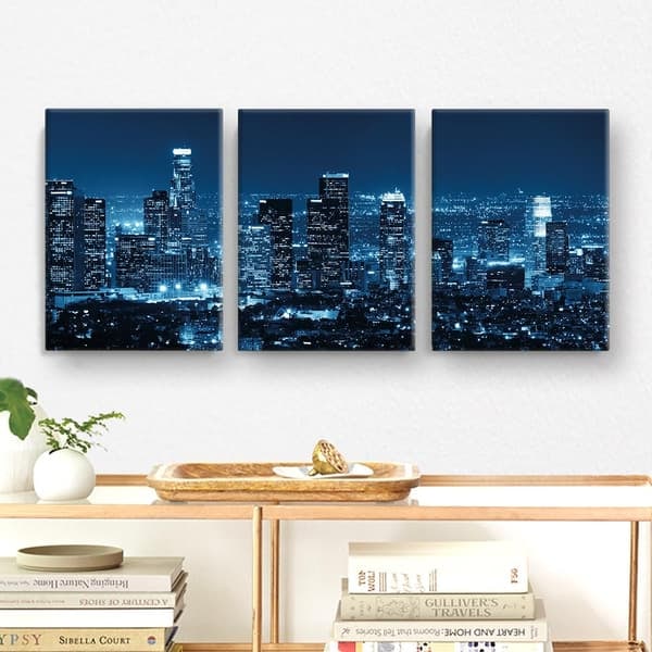 Lærredsbillede / Billedsæt - Los Angeles - 90x40 cm - Lærred