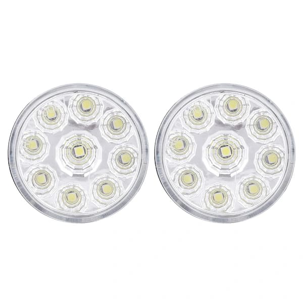 5050 9LED Rundt Tåkelys Dagslys DRL Universal for Bil
